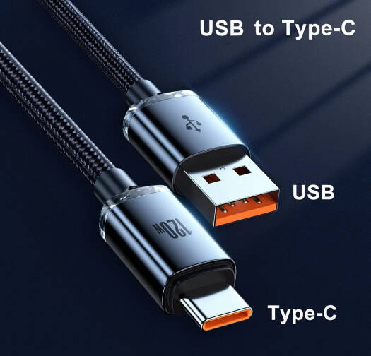 120W 6A USB to Type C Super Fast Charging Cable for Samsung S23 S22 S21 Xiaomi 12Pro K50 K60 Redmi Huawei P40 P60 Android OPPO Phone Charger USB C Cord, 1 Meter, Black