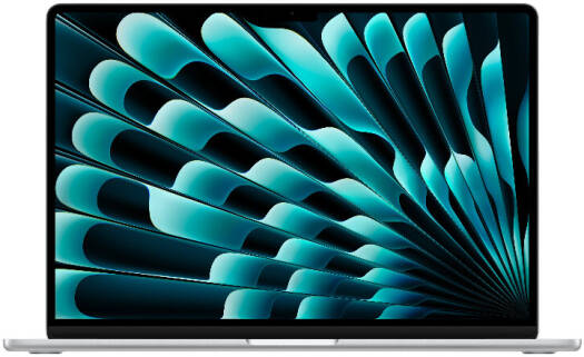 Apple MacBook Air Laptop, 15.3" Liquid Retina Display, M5 Chip, 10-Core CPU, 10-Core GPU, 16 Core Neural Engine, 16GB RAM, 512GB SSD, MacOS, English Keyboard, Silver | MDV94