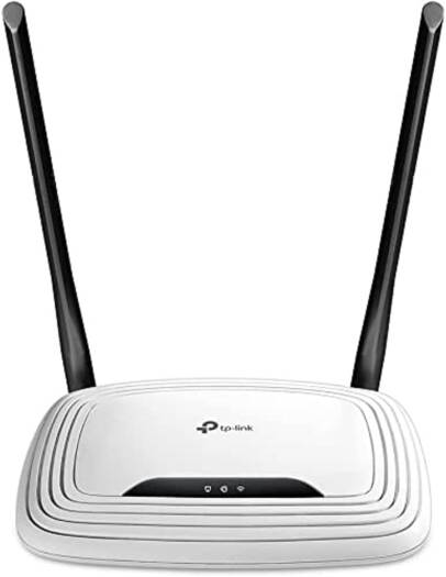 TP-Link N300 Wireless Extender, Wi-Fi Router (TL-WR841N) - 2 x 5dBi High Power Antennas, Supports Access Point, WISP, Up to 300Mbps