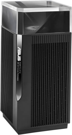 ASUS ZenWiFi Pro ET12 AX11000 Mesh System, 4804 Mbps Speed, Wi-Fi 6E, Alexa, 2.5G Tri-Band, 2x GigETH LAN / 1x ETH WAN, Black. | 90IG05Z0-MO3A10