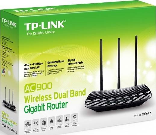 TP-Link Archer C2 AC900 Wireless Dual Band Gigabit Router | Archer C2