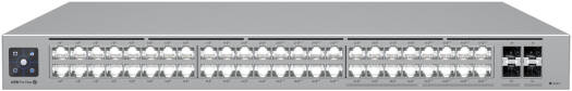 Ubiquiti Pro Max 48 PoE Network Switch, 1.3" Touchscreen, 32x GbE RJ45 ports, 224 Gbps Switching Capacity, 720W Total Available PoE, SGCC Steel Material, Black | USW-Pro-Max-48-PoE (720W)