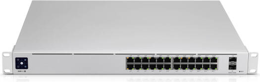 Ubiquiti Networks UniFi Switch PRO 24-Port Gigabit Managed Switch with SFP+, 1.3" Touchscreen, 24x Gigabit Ethernet Ports, 2x 10Gb SFP+ Ports, Rack-Mountable Design, Black | USW-Pro-24