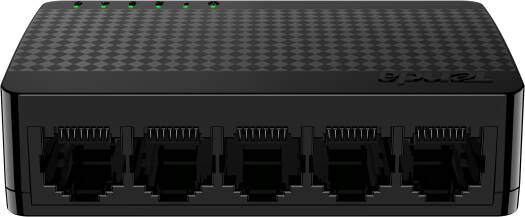 Tenda SG105M Switch, 5x Ethernet Ports, IEEE802.3 u/x /ab Network Standards, 10Gbps Switch Capacity, 7.44Mpps Forwarding Rate, Plug-and-Play, Black | SG105M