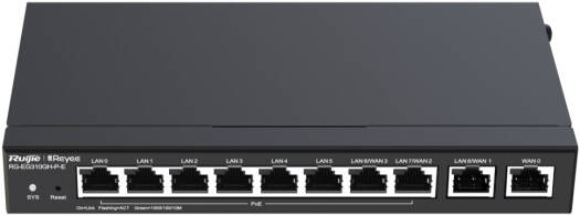 Ruijie RG-EG310GH-P-E, Reyee10-Port High-Performance Cloud Managed PoE Office Router