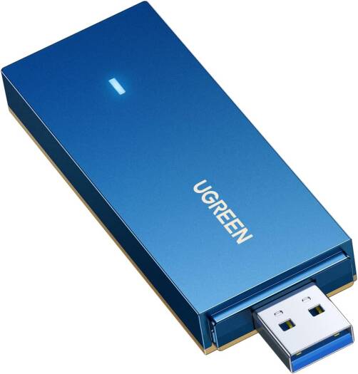 UGREEN USB WiFi 6 Adapter, AX1800, 1800Mbps Speed For PC Laptop, 5G, 2.4G Dual Band WiFi Dongle, USB 3.0, Bulit-in Driver For Windows | 90340