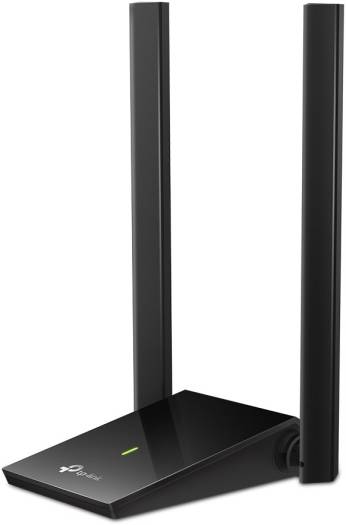 TP-Link USB WiFi Adapter, AC1300Mbps Dual Band 5dBi High Gain Antenna 2.4GHz/ 5GHz Wireless Network Adapter for Desktop PC, Supports Windows 11/10/8.1/8/7, Mac OS 10.9-10.14, Black | Archer T4U Plus