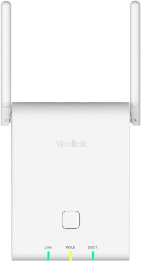Yealink W90B DECT IP Multi-Cell Base Station, Support for up to 2500 DECT Calls, 60 Base Stations & 250 Handsets Support, Up to 250 SIP Accounts, White | W90B
