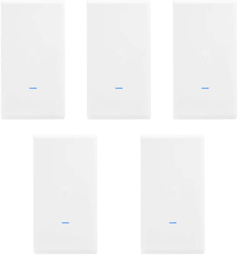 Ubiquiti UniFi UAP-AC-M-PRO AC Mesh Pro AP Dual-Band Access Point, Up to 182m Range, 2 x 10/100/1000 Ethernet Ports, Integrated Omni Antennas, Reset Button, 5-Pcs | UAP-AC-Mesh-PRO-5