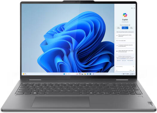 Lenovo Yoga 7 2-in-1 161ML9 Laptop, 16" WUXGA IPS Touchscreen Display, Intel Core Ultra 7 155U, AI Boost, 16GB RAM, 1TB SSD, Backlit K/B, Windows 11 Home, Storm Grey | 83DL0002US