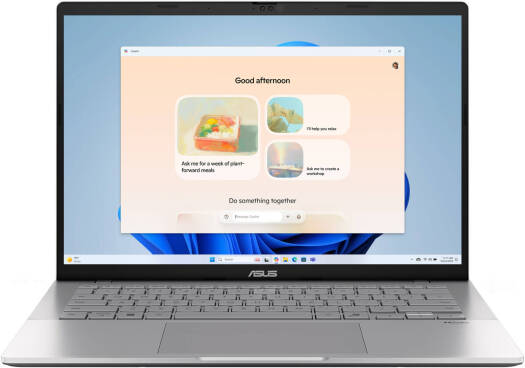 ASUS Vivobook S14 S3407VA Laptop, 14" WUXGA IPS 60Hz Display, Intel Core 5 210H, 16GB RAM, 512GB SSD, Intel UHD Graphics, English-Arabic Keyboard, Win11, Cool Silver | 90NB1681-M00660