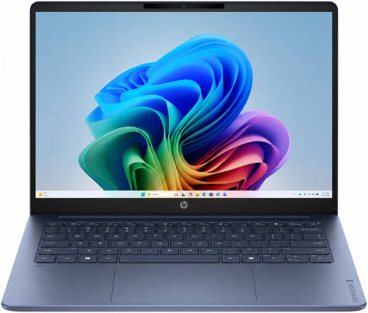 HP OmniBook 3 14-hz0015dx Next Gen AI PC Laptop, 14" 2K IPS Touchscreen, Qualcomm Snapdragon X X1-26-100, 16GB RAM, 512GB SSD, Qualcomm Adreno GPU, English K/B, Win11 | D0VF2UA
