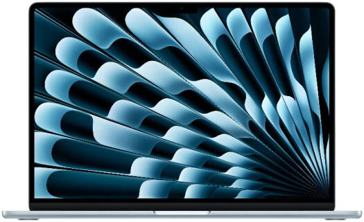 Apple MacBook Air Laptop, 15.3" Liquid Retina Display, M5 Chip, 10-Core CPU, 10-Core GPU, 16 Core Neural Engine, 24GB RAM, 1TB SSD, MacOS, English Keyboard, Sky Blue | MDVU4