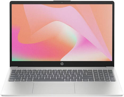 HP 15-fd0557nia Laptop, 15.6" FHD Display, Intel Core i7-1355U Processor, 8GB RAM, 512GB SSD, Intel Iris Xe Graphics, Backlit Keyboard, NO OS, Natural Silver | BL8P5EA