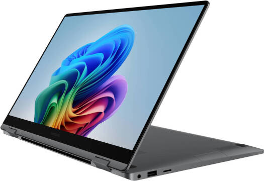 SAMSUNG Galaxy Book5 360 Copilot+ Laptop, 15.6" FHD AMOLED Display, Intel Core Ultra 7 256V, 16GB RAM, 512GB SSD, Backlit English Keyboard, Windows 11 Home, Gray | NP750QHA-KA1US