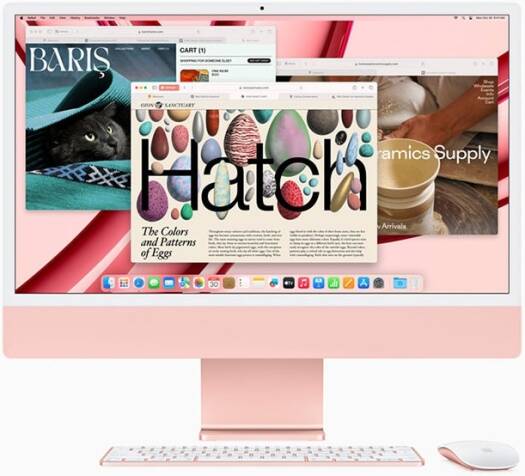 Apple 24-inch iMac M3 8C/10C 8GB RAM 256GB Pink MQRT3-INTERNATIONAL VERSION