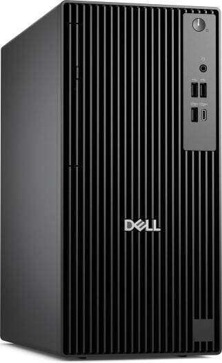 Dell Pro Tower QCT1250 Desktop Computer, Intel Core Ultra 7 265, 8GB RAM, 512GB SSD, Intel UHD Graphics 770, Dell Wired English Keyboard & Mouse, No OS, Black | DAAUDEL11P12DU7BX001