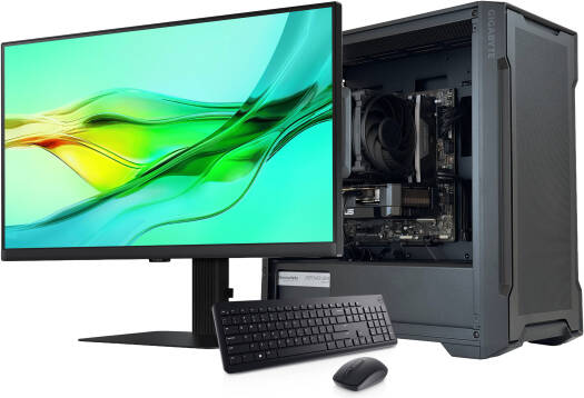 Prime Office PC - Intel Core Ultra 7 265K (20C/20T), NVIDIA RTX 5050 8GB, 32GB DDR5 6000Mhz RAM, 512GB SSD, 650W PSU, Wi-Fi + BT, 27" FHD 120Hz Monitor, Dell Wireless KB and Mouse