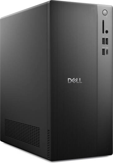 Dell Tower ECT1250 Desktop Computer, Intel Core i3-14100 Processor, 8GB RAM, 512GB SSD, Intel UHD Graphics 730, No OS, Black | DAAUDEL11P12DI3BX001