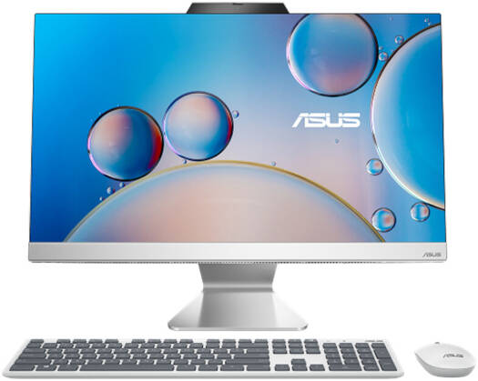 ASUS A3402WBAT AIO Desktop Computer, 23.8" FHD Wide View Touch Display, Intel Core i5-1235U, 8GB RAM, 512GB SSD, Intel UHD Graphics, ENG-ARB K/b & Mouse, Windows 11, White | 90PT03G4-M05