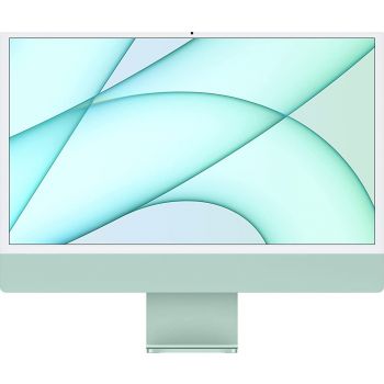 Apple iMac 24" 2021 Retina Display PC, M1 Chip 8 Core CPU and GPU, 8GB RAM, 512GB SSD, Gigabit Ethernet, English-Arabic Keyboard, Green | MGPJ3 AB/A