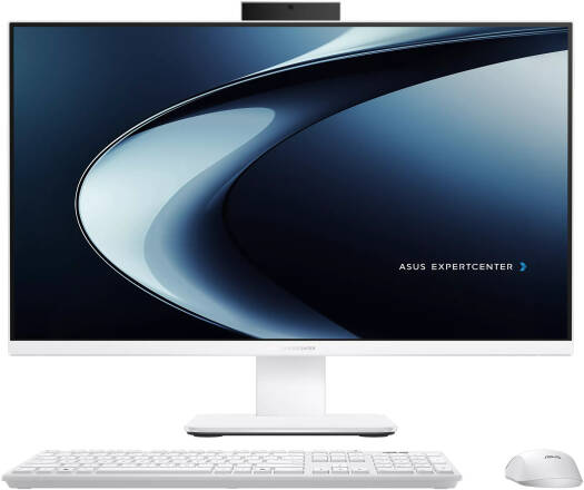 ASUS P470VAT ExpertCenter P400 All in One PC, 27" FHD Touch Display, Intel Core 7 240H, 16GB RAM, 1TB SSD, Intel Graphics, English-Arabic Keyboard, Windows 11 Home, White | 90PT03W8-M01JN0