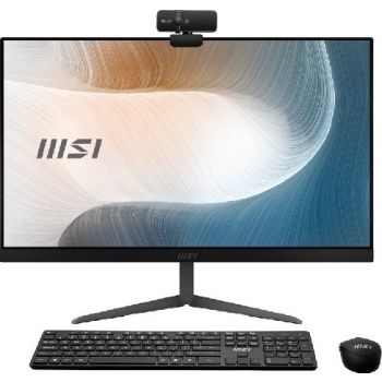 MSI Modern AM241 11M A23.8" FHD All In One PC, Intel Core i5-1135G7, 8GB RAM, 1TB HDD+256GB SSD, Windows 11, Wireless Keyboard + Mouse, Black | 9S6-AE0112-829