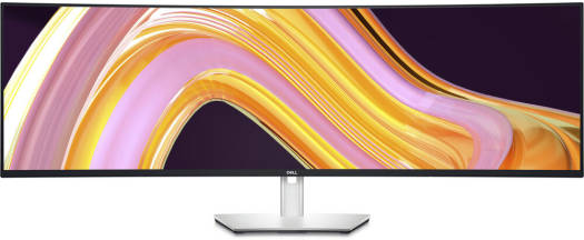 Dell Ultra Sharp 49" 5K Dual QHD Ultrawide Curved Monitor, 60 Hz Refresh Rate, 8 / 5 ms Response Time, 1.07 Billion Colors, 350 cdm Brightness, LED Backlight, USB-C, Black - Gray | U4924DW