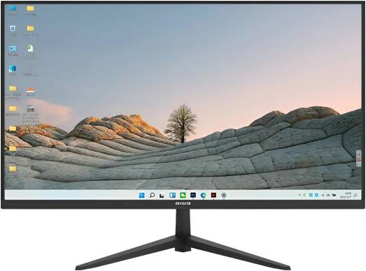 Aiwa MF2203-V Flat Slim Monitor, 22" FHD IPS Display, 75Hz Refresh Rate, 5ms (OD+) Response Time, Free-Sync Technology, 1000 1 Contrast Ratio, Support VESA, Frameless, HDMI+VGA, Black | MF2203-V