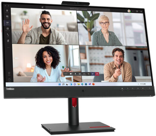 Lenovo ThinkVision T27hv-30 Monitor, 27" IPS Display, QHD Resolution, 75Hz Refresh Rate, 4ms (Extreme Mode) Response Time, 16.7m Display Support, 5W x2 Built-In Speakers, Black | 63D6UAT3UK