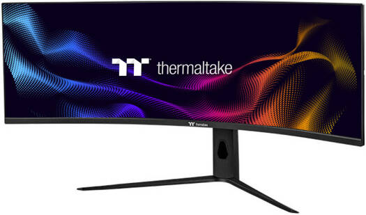 Thermaltake TGM-V49CDQ Gaming Monitor, 49" Fast VA Display, Dual QHD Resolution, 240Hz Refresh Rate, 1ms (GtG) Response Time, AMD FreeSync & NVIDIA G-SYNC Compatible | GM-GCE-49CEUB-UK