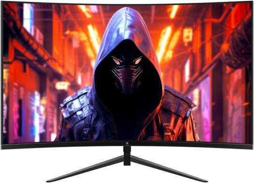 Z-EDGE UG24 Curved Gaming Monitor, 24" VA Display, FHD Resolution, 180Hz Refresh Rate, 1ms (MPRT) Response Time, 1650R Curvature, Black | UG24