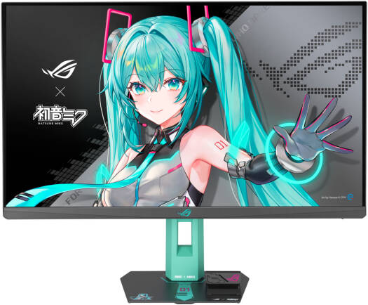 ASUS ROG Strix XG27ACMEG-G Hatsune Miku Edition Gaming Monitor, 27" Fast IPS Display, QHD Resolution, 260Hz Refresh Rate, 0.3ms Response Time, NVIDIA G-Sync & AMD FreeSync Premium | 90LM0C7U-B01371