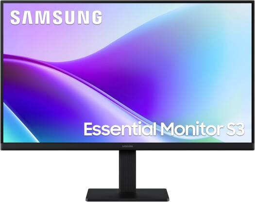SAMSUNG S3 S32GF Essential Monitor, 27" IPS Display, FHD Resolution, 120Hz Refresh Rate, 5ms (GtG) Response Time, Eye Saver Mode, Game Picture Mode, Flicker Free, Black | LS27F320GAMXUE