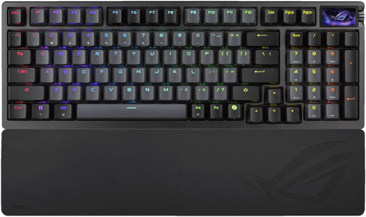 ASUS ROG Azoth 96 HE Gaming Keyboard, ROG HFX V2 Magnetic Switch, Tri-Mode Connectivity, ROG Hall Effect Technology, Up to 3.5mm Actuation Point, English-Arabic Layout, Black | 90MP040H-BKCA00