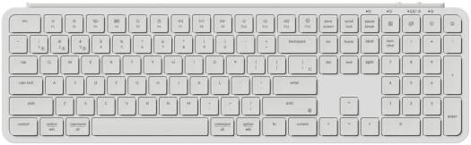 Keychron B6 Pro Wireless Keyboard, Full-Size, Ultra-Slim, English-Arabic Layout, Wireless Bluetooth 5.2, 2.4 GHz, 1000 Hz Polling Rate, Ivory White | B6P-K8-AR
