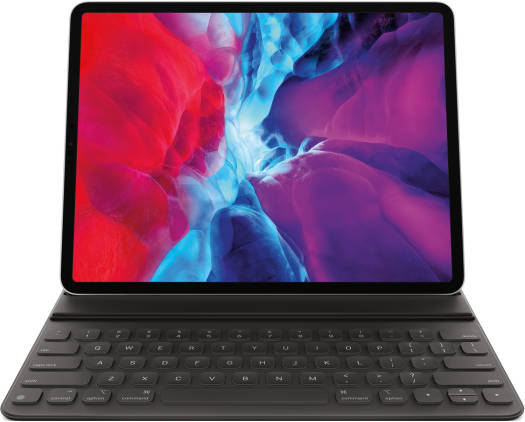 Apple Smart Keyboard Folio for 12.9" iPad Pro 6 Gen, Adjustable Viewing Angles, No Charging or Pairing Required, Front and Back Protection, US Englis, Black | MU8H2/MXNL2 / MXNL2LL/A