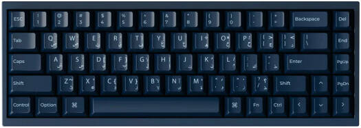 Keychron Q16 HE 8K Wired Gaming Keyboard, 65% Alice Layout, 8000Hz Polling Rate, Lime Magnetic Switches, Ceramic Case, Hot Swappable, Rapid Trigger, QMK Launcher, Navy Blue | Q16HW-J1-AR