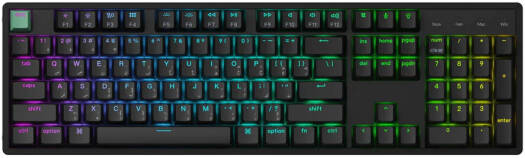 Keychron K10 HE Wireless Keyboard, English-Arabic Layout, Gateron Double-Rail Magnetic Nebula Switch, N-Key Rollover (NKRO), 2.4 GHz/BT/Type-C Wired, Standard, 4000mAh, Black | K10H-J1-AR
