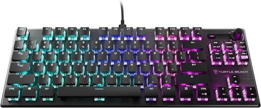 Turtle Beach Vulcan TKL Mechanical Gaming Keyboard, TITAN Mechanical (Linear) Switches, Advanced Anti-Ghosting Technology, AIMO Illumination, English Layout, Wired Connectivity, Black | 71530