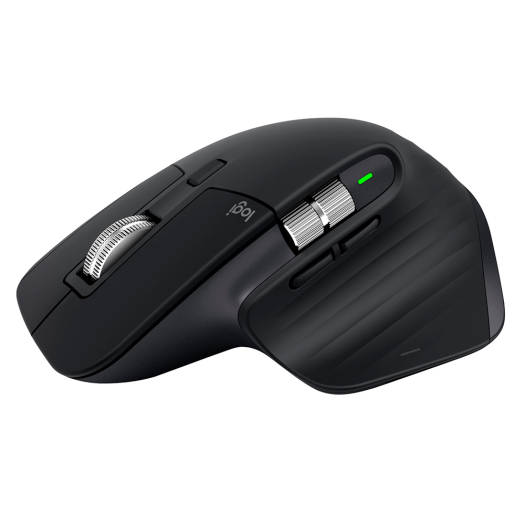 Logitech MX Master 3S Wireless Performance Mouse, With Ultra Fast Scrolling, 7 Buttons, 8000 DPI Resolution, Quiet Clicks, USB-C, Bluetooth, 10m Operating Distance, Graphite | 910-006559/910-007500