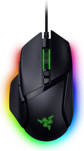 Razer Basilisk V3 35K Wired Gaming Mouse, Right-Handed, Focus Pro 35K Optical Sensor Gen-2, 35000 Max DPI, Optical Mouse Switches Gen-3, 4-Way Razer HyperScroll Tilt Wheel, Black | RZ01-05230100-R3M1