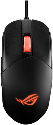 ASUS ROG Strix Impact III Ultralight 59g Wired Gaming Mouse, AimPoint Optical Sensor 12,000 DPI, Swappable Switches, Paracord, PTFE Feet, NVIDIA Reflex Certified, RGB Lights, Black | 90MP0300-BMUA00