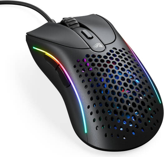 Glorious Model D 2 Wired Gaming Mouse, 26,000 DPI BAMF 2.0 Optical Sensor, Vibrant RGB Lighting, 6 Programmable Buttons, 80 Million Clicks, Matt Black | GLO-MS-DV2-MB