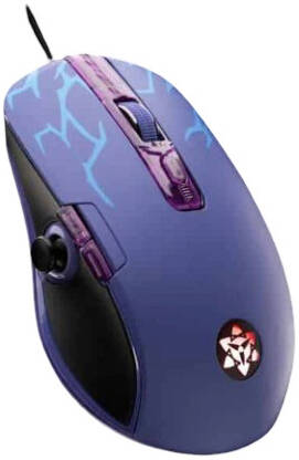 Lexip Sasuke Revenge Mouse Design by Tsume Naruto Shippuden, Collector Edition Mouse, 12000 DPI Optical Sensor, Thumb Joystick, Ceramic Skates, Wired USB Gaming Mouse, Violet | Sasuke