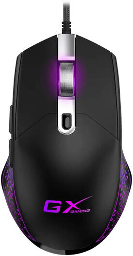 Genius Scorpion M705 Wired Gaming Mouse, 6 Buttons, Optical Sensor, DPI Switch Adjustable, 7 RGB Lighting Effect, USB Interface, 1.8m Braided Cable, Black | M705