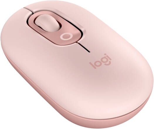 Logitech Wireless Pop Mouse, 1000-4000 DPI, 4 Buttons, Precision/Speed Scroll, Silent Click Technology, Customizable Emoji, 10m Range, Bluetooth Connection, OS Compatible, Rose | 910-007413