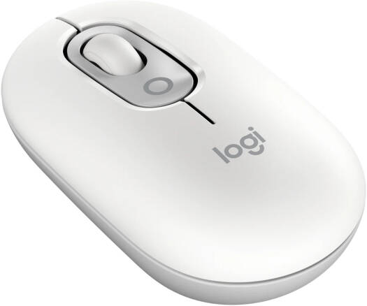 Logitech Wireless Pop Mouse, 1000-4000 DPI, 4 Buttons, Precision/Speed Scroll, Silent Click Technology, Customizable Emoji, 10m Range, Bluetooth Connection, OS Compatible, Off-White | 910-007411