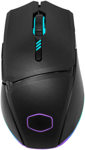 Cooler Master MM831 Gaming Mouse, OMRON Switch, PixArt PAW 3335 Mouse Sensor, Triple Connectivity, Customizable RGB Lighting, Gold-Plated Detachable Connector, 800mAh Battery, Black | MM-831-KKOH1