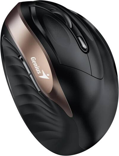 Genius Mouse Ergo 8250S Wireless Vertical Ergonomic Silent Mouse (Champagne Gold)